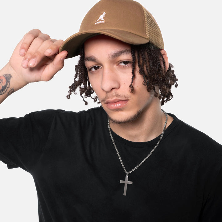 Kangol Kangaroo trucker khaki - Shop-Tetuan