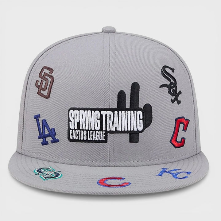 New Era Logo MLB Scattered 9Fifty Cactus League grey - Shop-Tetuan
