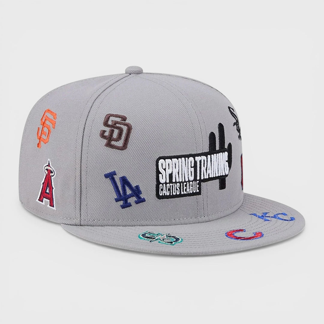 New Era Logo MLB Scattered 9Fifty Cactus League grey - Shop-Tetuan
