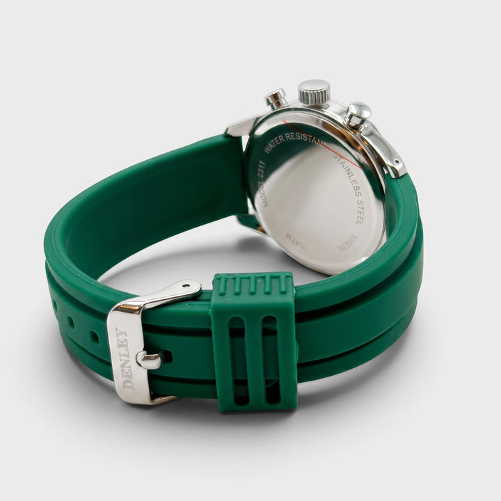 Henley Silicone Sports Watch green/white