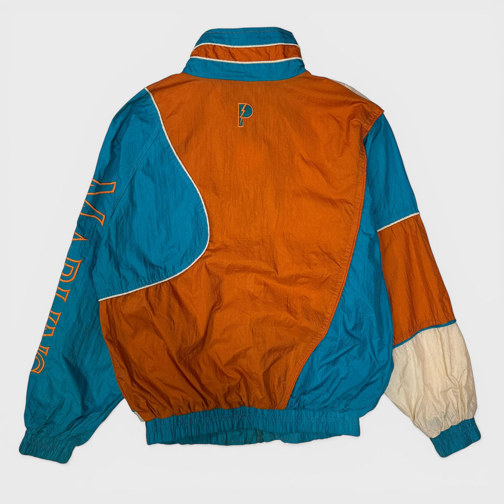Pro Player By Daniel Young MLB Florida Marlins 90s windbreaker jacket orange/turquoiuse S - Shop-Tetuan