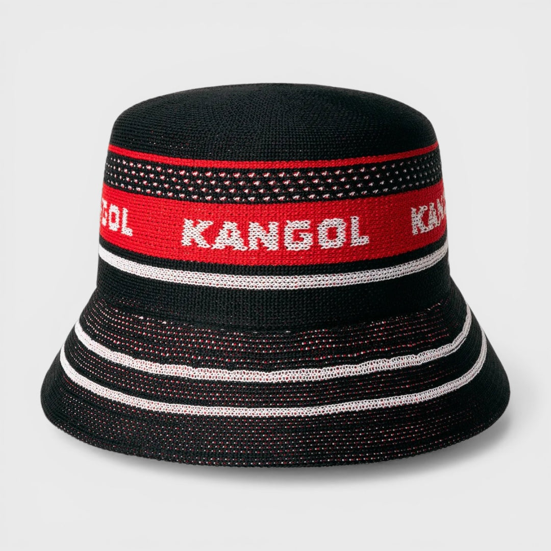 Kangol Tropic Game Stripe Lahinch bucket black - Shop-Tetuan