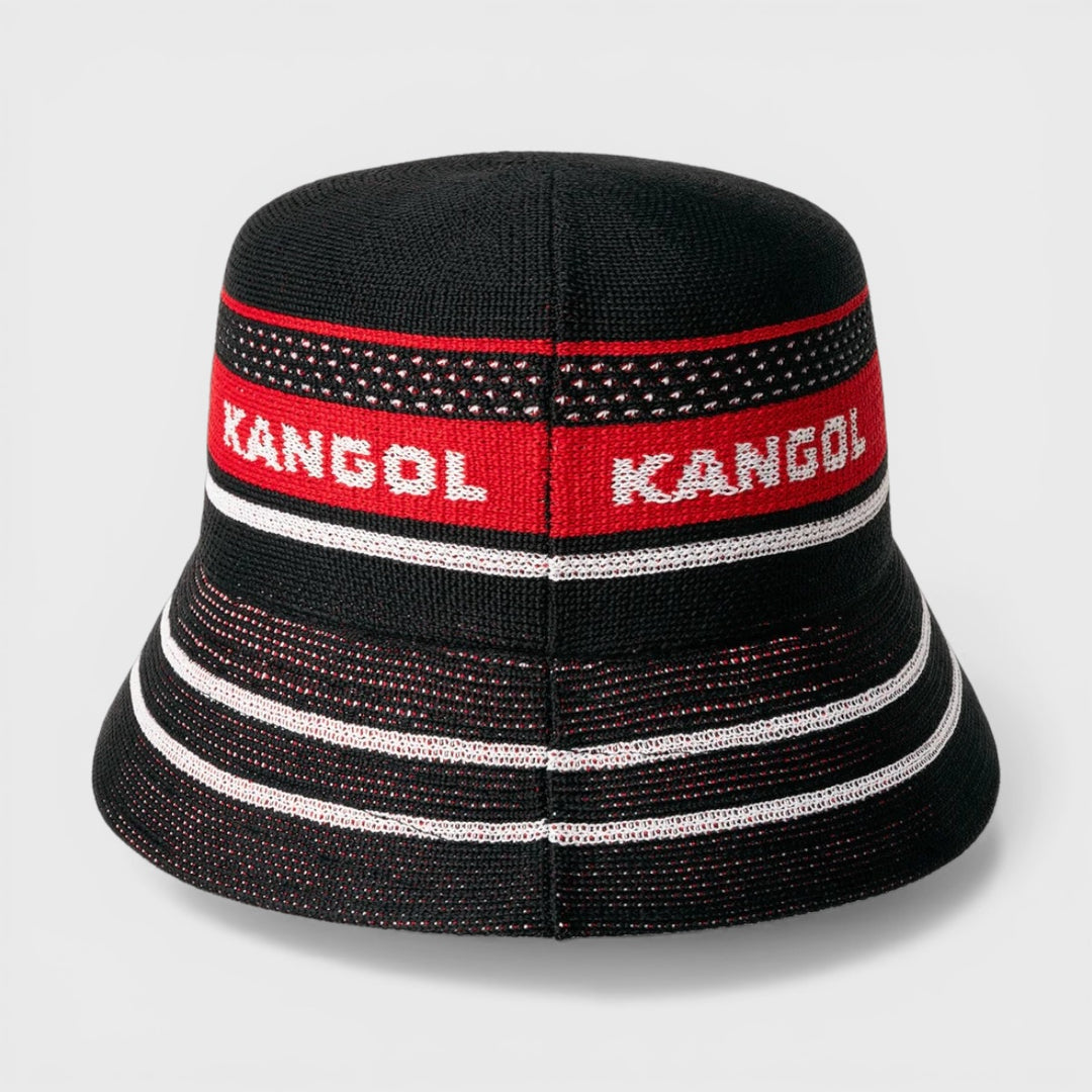 Kangol Tropic Game Stripe Lahinch bucket black - Shop-Tetuan