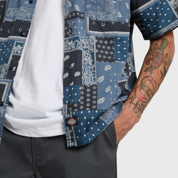 Dickies Glandorf Short Sleeve shirt dynamic blue - Shop-Tetuan