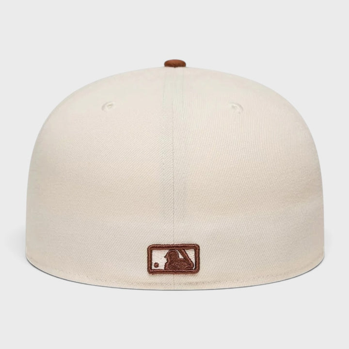 New Era MLB League Essential NY Yankees 59Fifty Cream &amp; Brown