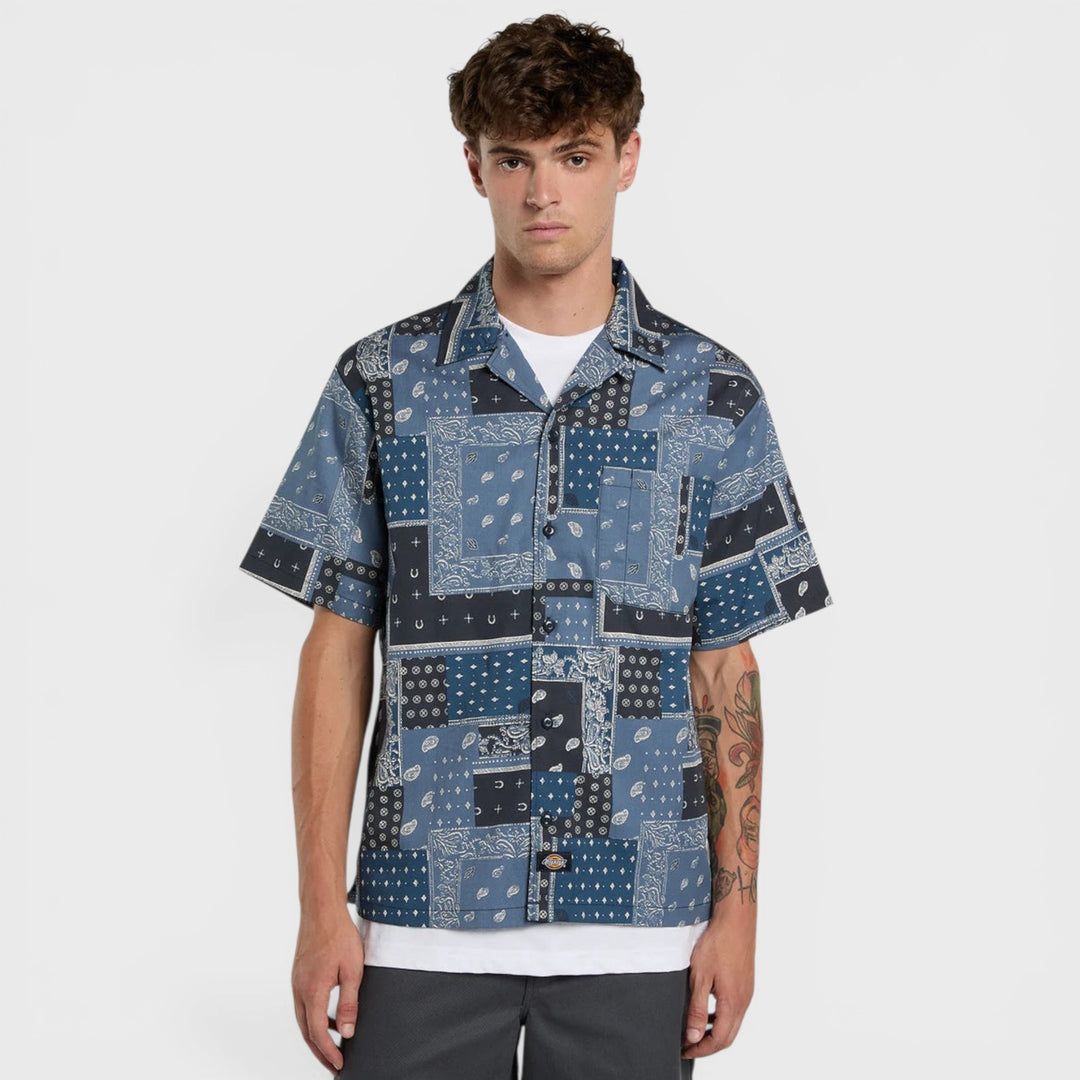 Dickies Glandorf Short Sleeve shirt dynamic blue - Shop-Tetuan