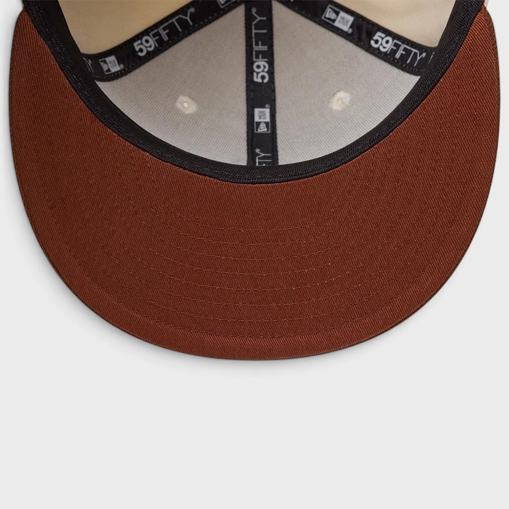 New Era MLB League Essential NY Yankees 59Fifty Cream &amp; Brown