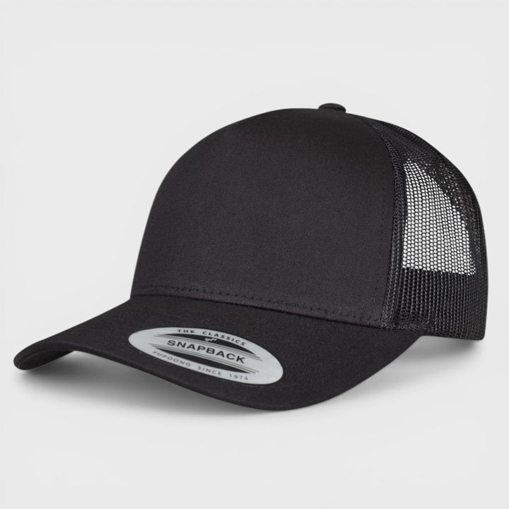 The Classics Yupoong 5-panel Retro Trucker cap black - Shop-Tetuan
