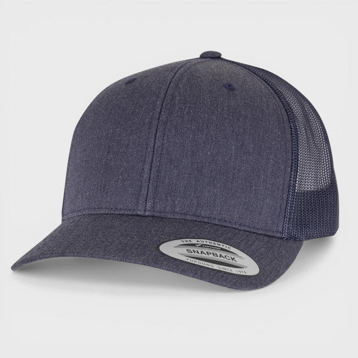 The Classics Yupoong Retro trucker cap heathernavy - Shop-Tetuan
