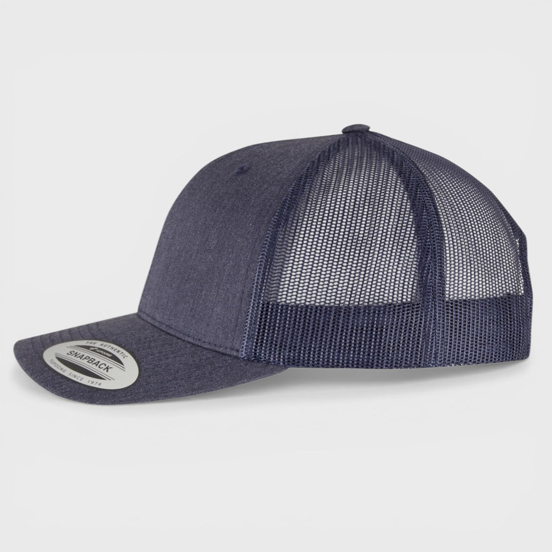 The Classics Yupoong Retro trucker cap heathernavy - Shop-Tetuan