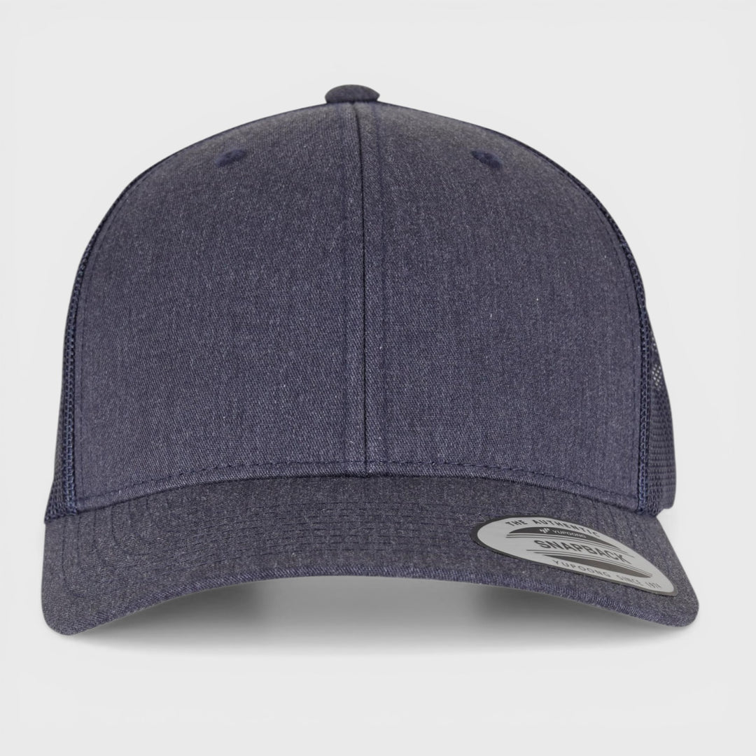 The Classics Yupoong Retro trucker cap heathernavy - Shop-Tetuan