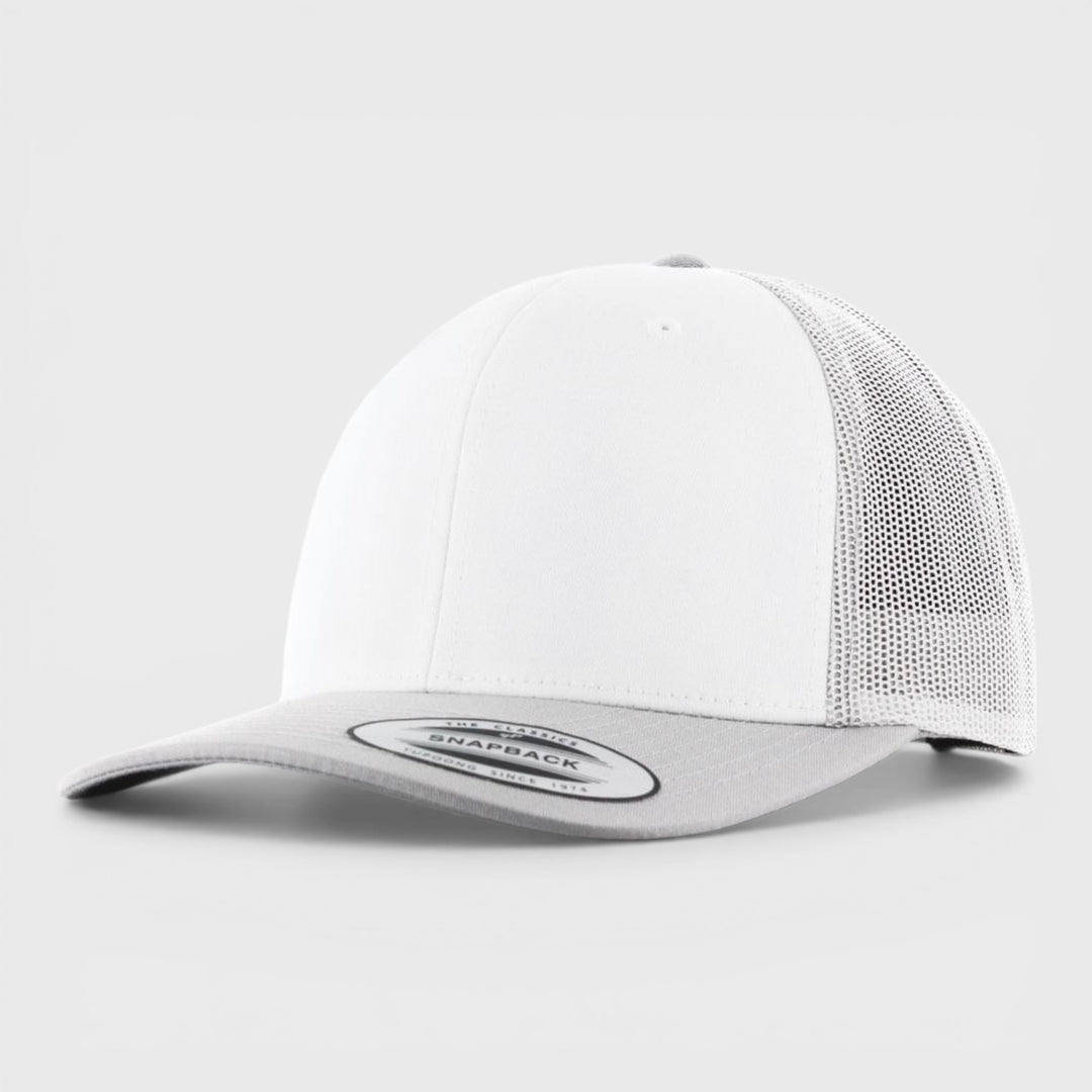 The Classics Yupoong Retro Trucker Colored Front cap silver/wht/silver - Shop-Tetuan