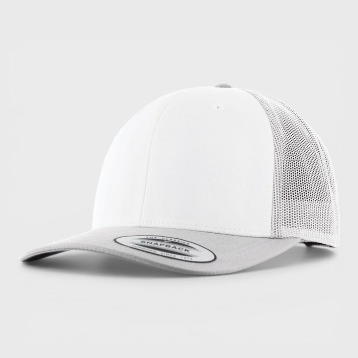 The Classics Yupoong Retro Trucker Colored Front cap silver/wht/silver - Shop-Tetuan