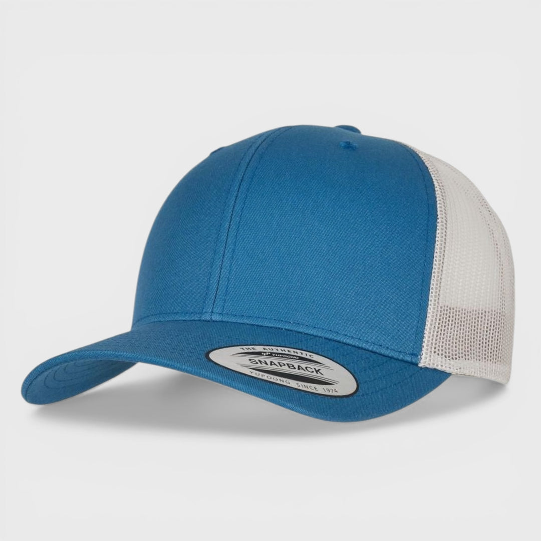 The Classics Yupoong Retro 2-tone trucker cap steel blue/silver - Shop-Tetuan