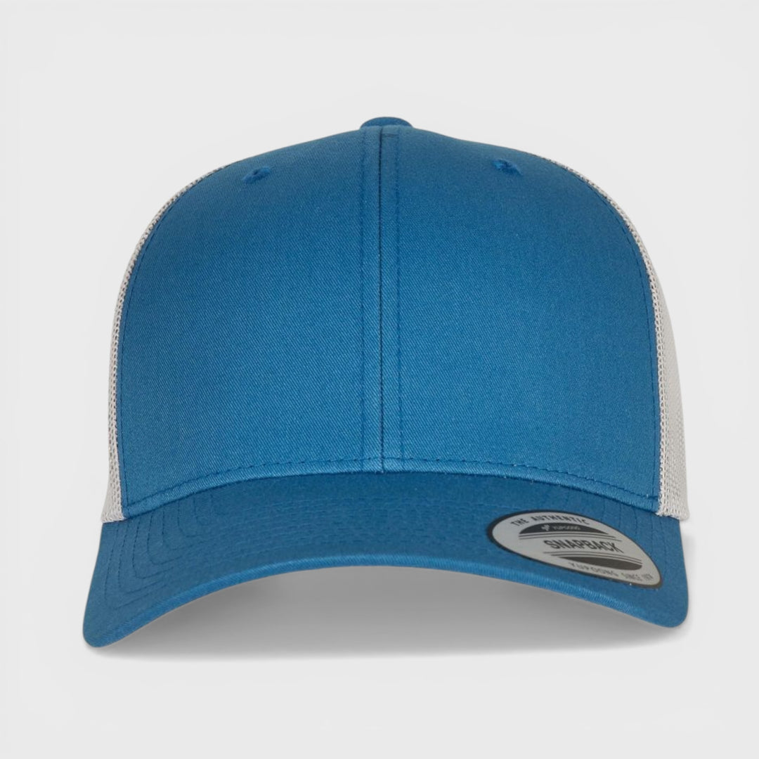The Classics Yupoong Retro 2-tone trucker cap steel blue/silver - Shop-Tetuan