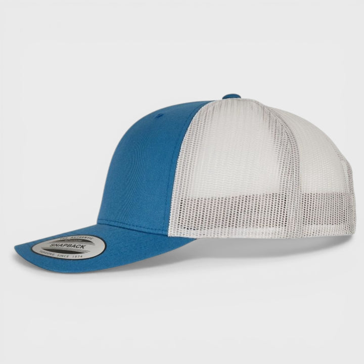 The Classics Yupoong Retro 2-tone trucker cap steel blue/silver - Shop-Tetuan