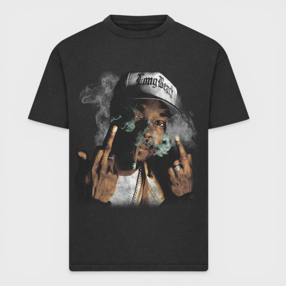 Merchcode Snoop Dogg don't blaze it up Heavy Oversize Vintage Tee black - Shop-Tetuan