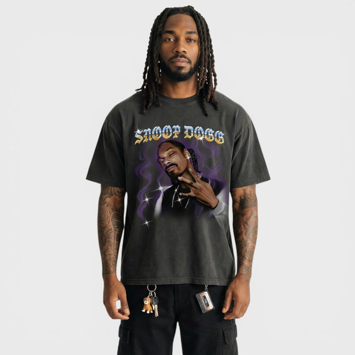 Merchcode Snoop Dogg Paintbrush Oversize Tee black - Shop-Tetuan