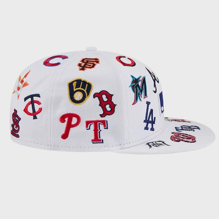 New Era MLB Allover 59Fifty white - Shop-Tetuan