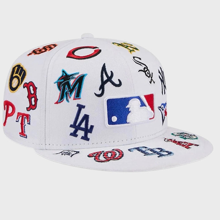 New Era MLB Allover 59Fifty white - Shop-Tetuan