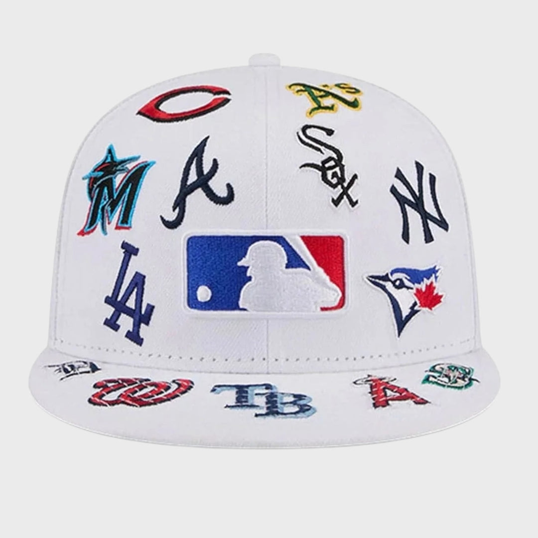 New Era MLB Allover 59Fifty white - Shop-Tetuan