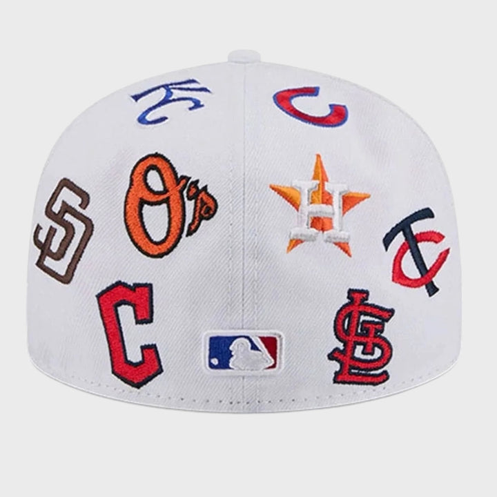 New Era MLB Allover 59Fifty white - Shop-Tetuan