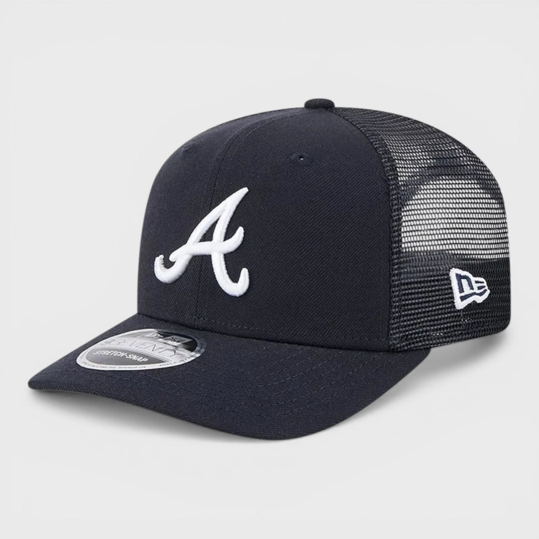 New Era Simple 9Seventy Stretch-Snap trucker A Braves navy - Shop-Tetuan