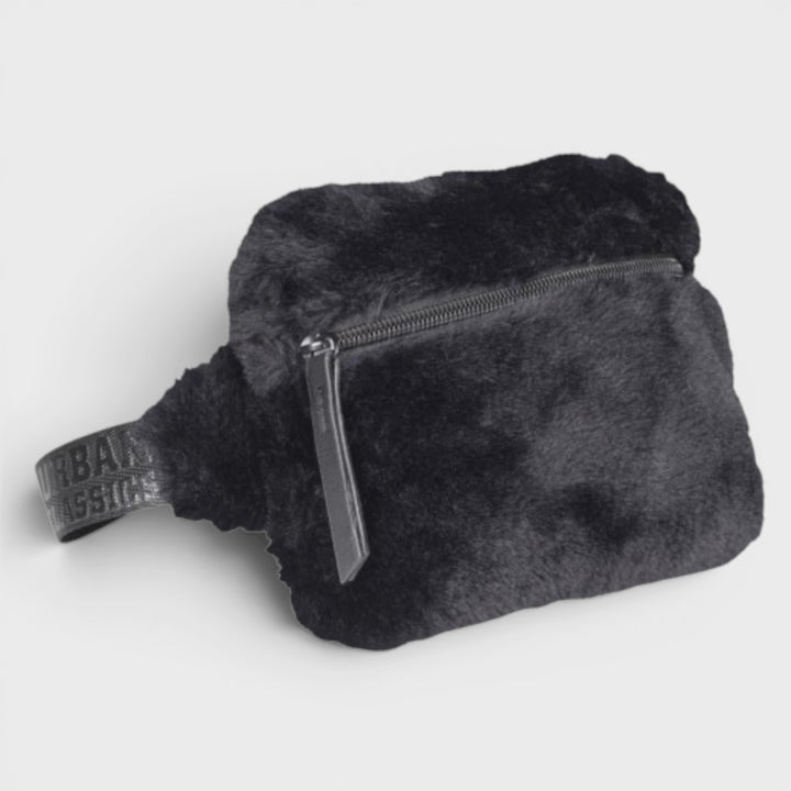Urban Classics Furry Hip Bag black - Shop-Tetuan