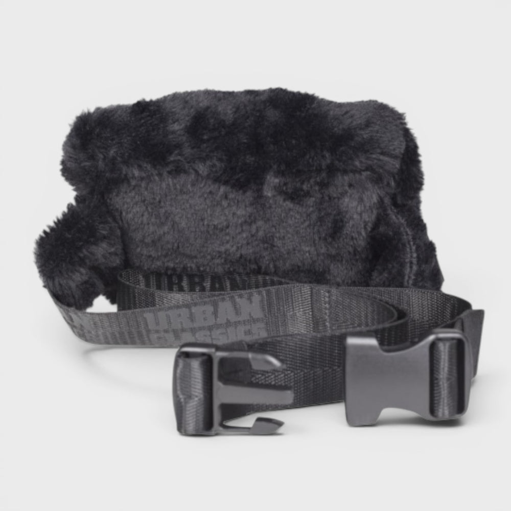 Urban Classics Furry Hip Bag black - Shop-Tetuan