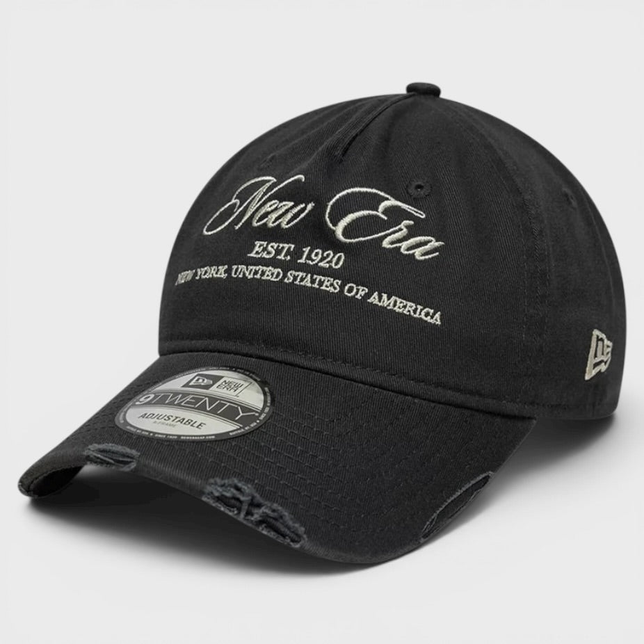 New Era Wash Distress 9Twenty A-Frame cap charcoal - Shop-Tetuan
