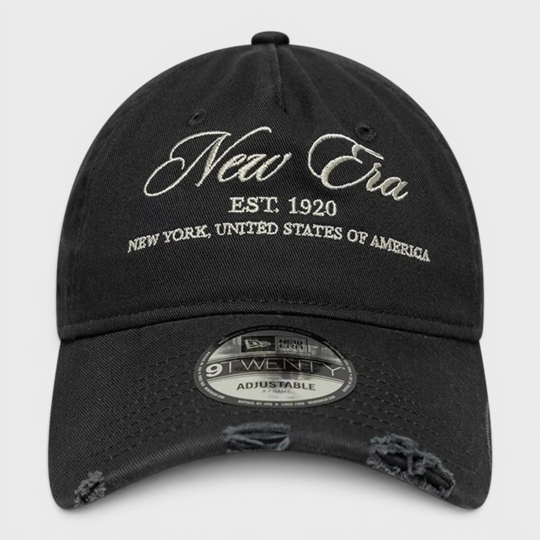 New Era Wash Distress 9Twenty A-Frame cap charcoal - Shop-Tetuan