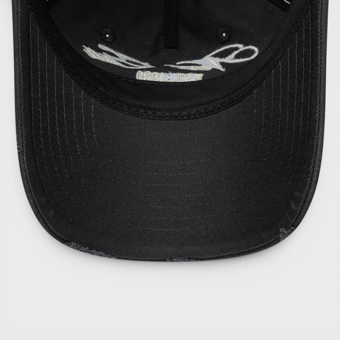 New Era Wash Distress 9Twenty A-Frame cap charcoal - Shop-Tetuan