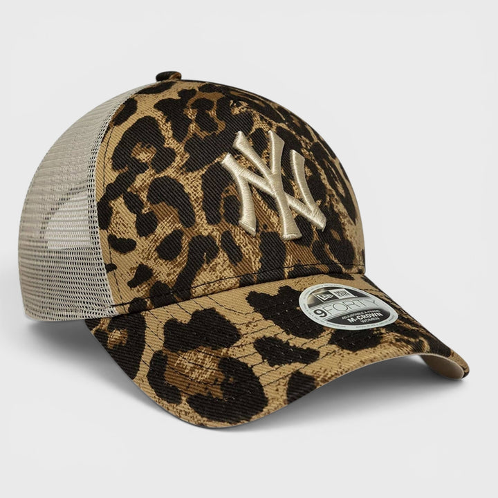 New Era MLB Leopard 9Forty M-Crown A-Frame NY Yankees dark brown - Shop-Tetuan