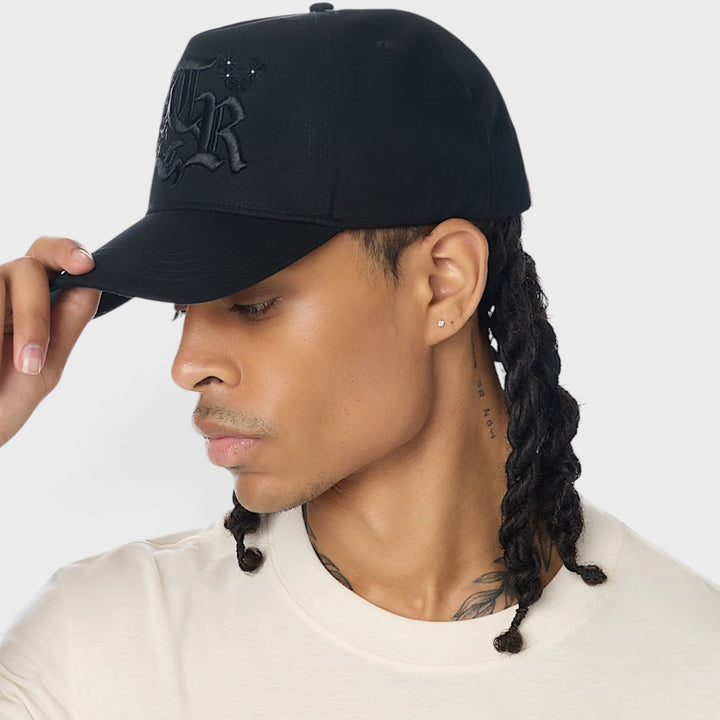 True Religion Flame TR HS Crystal hat jet black