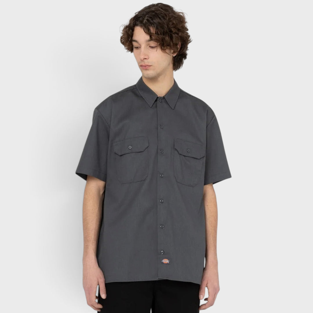 Dickies Short Sleeve Work Shirt charcoal grey