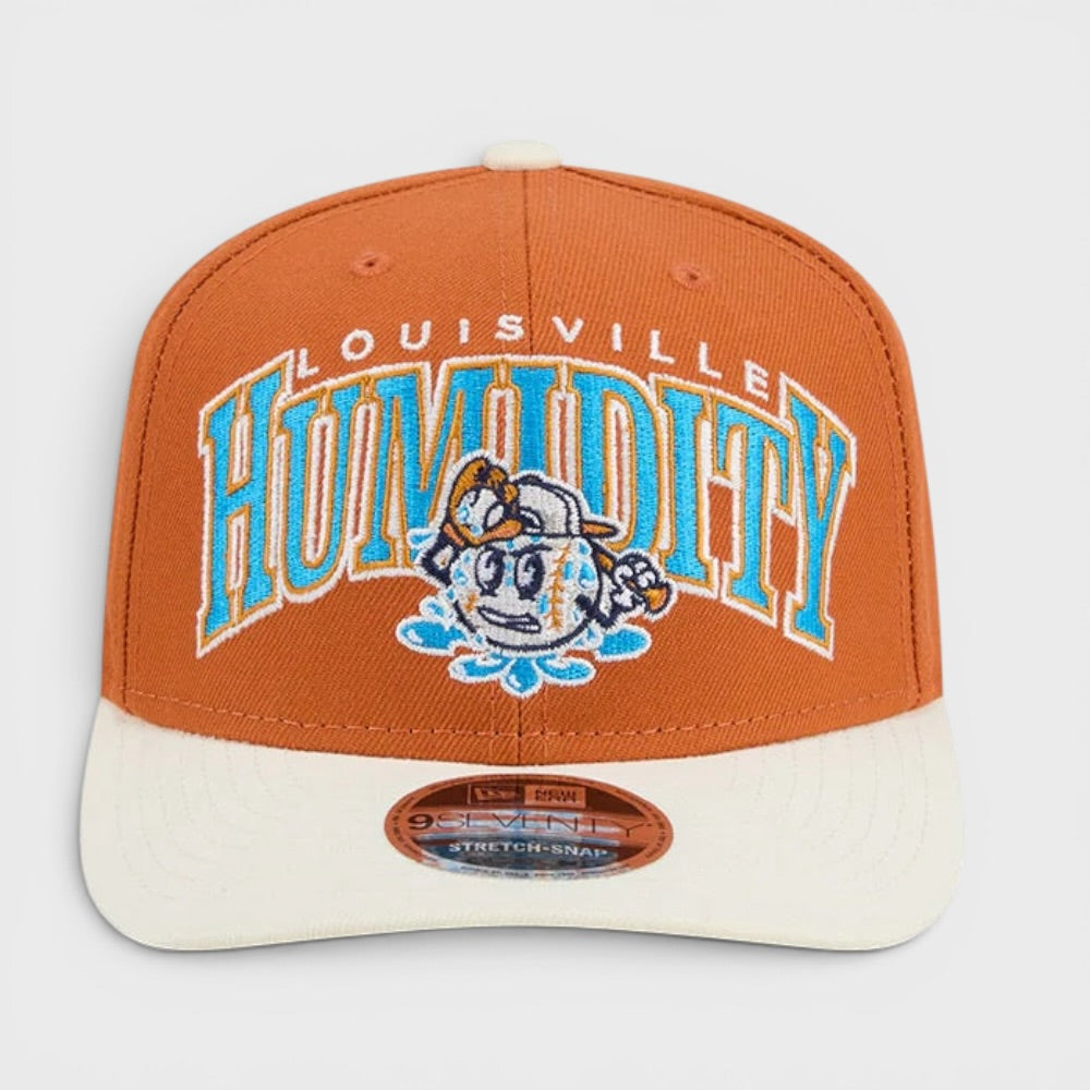 New Era Theme Night Wordmark 9Seventy Stretch-Snap Louisville Bats Humidity orange/off wht - Shop-Tetuan