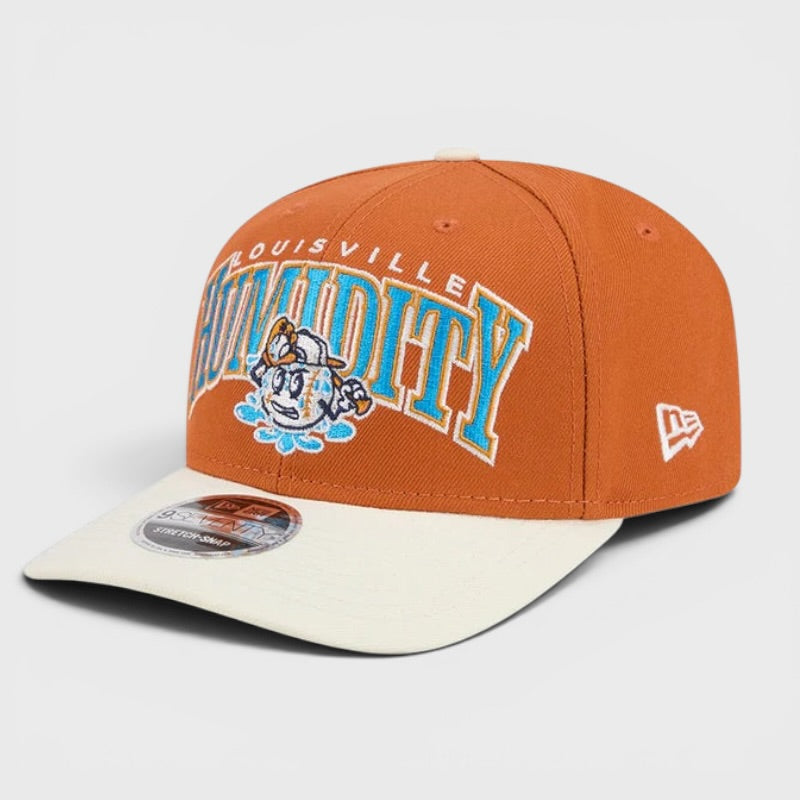 New Era Theme Night Wordmark 9Seventy Stretch-Snap Louisville Bats Humidity orange/off wht - Shop-Tetuan