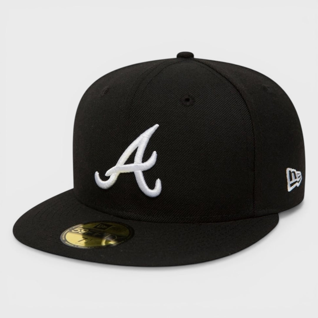 New Era MLB Butterfly 59Fifty A Braves black/white - Shop-Tetuan
