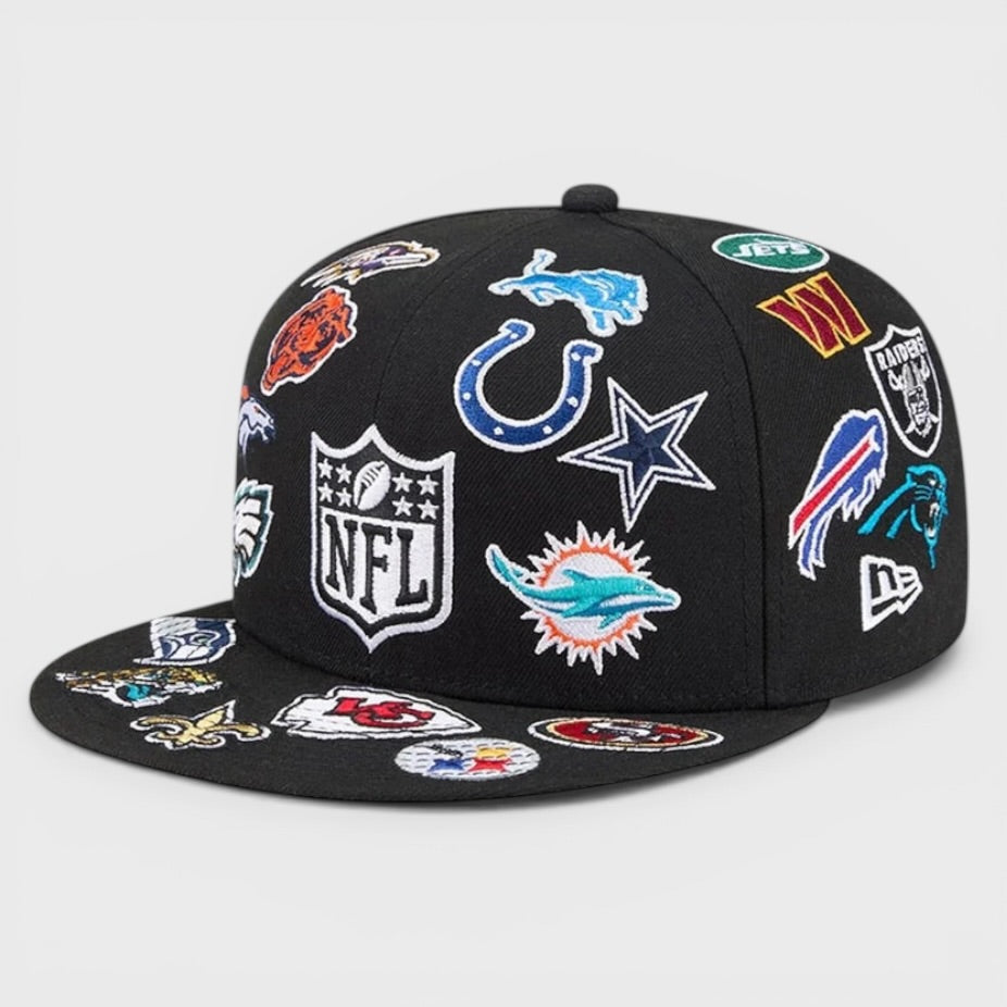New Era NFL Allover 59Fifty black - Shop-Tetuan
