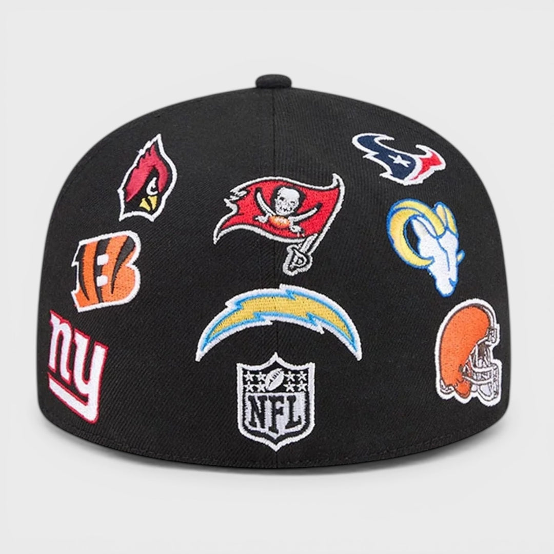 New Era NFL Allover 59Fifty black - Shop-Tetuan