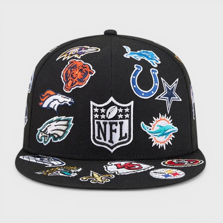 New Era NFL Allover 59Fifty black - Shop-Tetuan