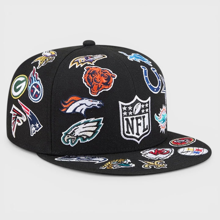 New Era NFL Allover 59Fifty black - Shop-Tetuan