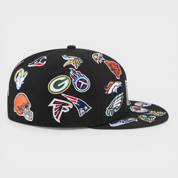 New Era NFL Allover 59Fifty black - Shop-Tetuan