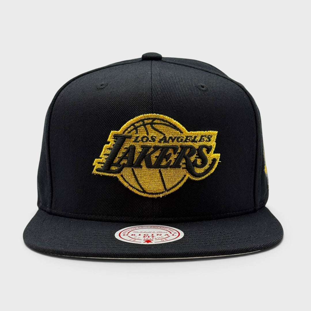 Mitchell &amp; Ness NBA Black and Gold Snapback LA Lakers