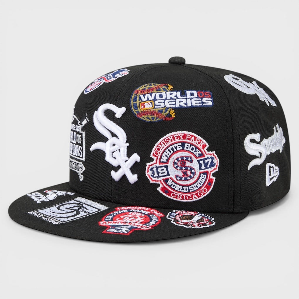 New Era MLB Allover 59Fifty C White Sox black - Shop-Tetuan