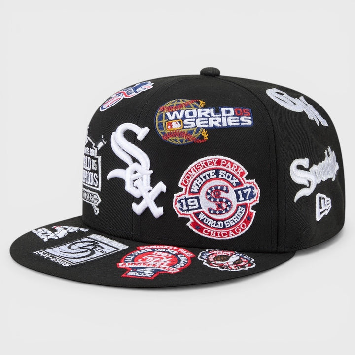 New Era MLB Allover 59Fifty C White Sox black - Shop-Tetuan