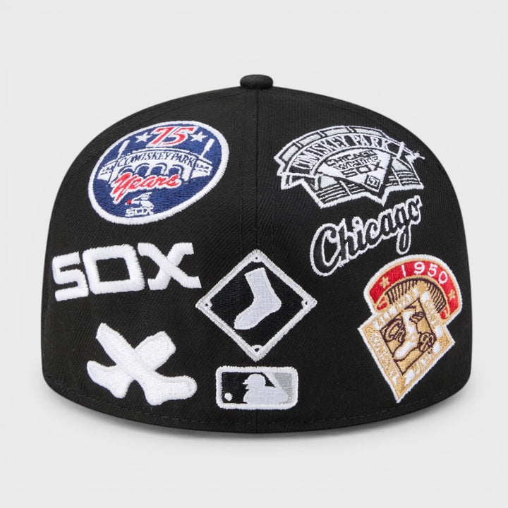 New Era MLB Allover 59Fifty C White Sox black - Shop-Tetuan