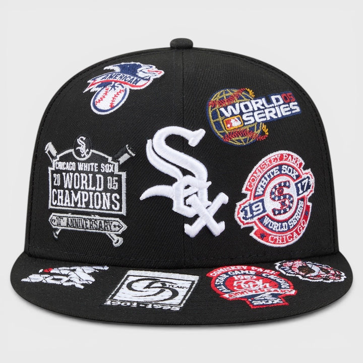 New Era MLB Allover 59Fifty C White Sox black - Shop-Tetuan