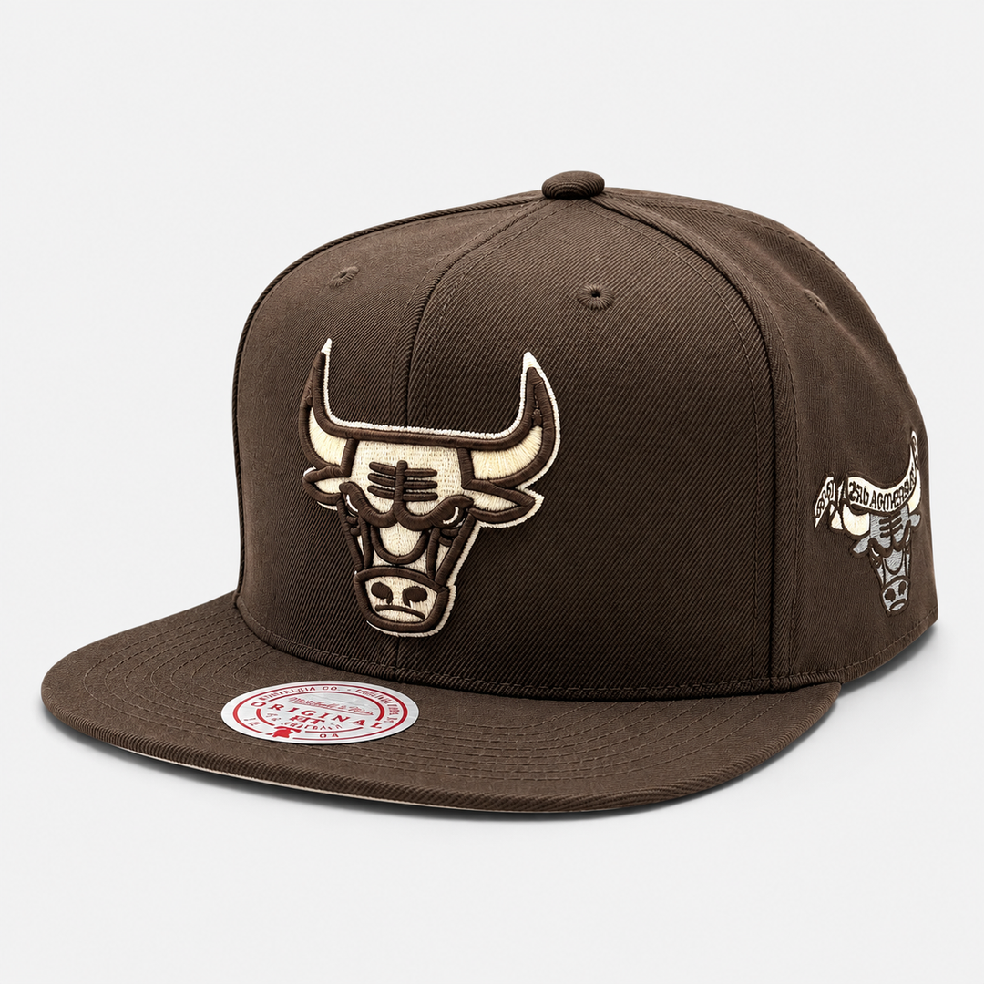 Mitchell &amp; Ness NBA Brown and Cream Snapback C Bulls