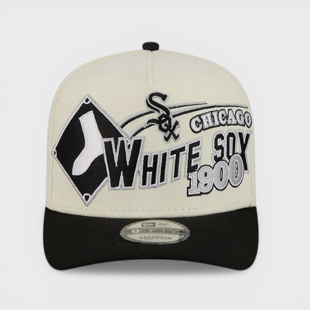 New Era MLB Classic 9Fifty A-Frame C White Sox off white/black - Shop-Tetuan
